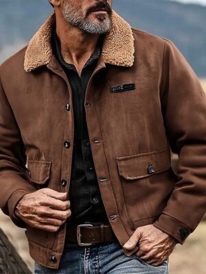 Casual Jacket Vacation Daily Thermal Warm Pocket Fleece Jacket