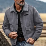 Plain Fashion Streetwear Lapel Regular Jacket Fall Winter