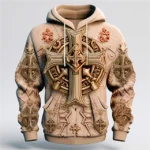 Men's Graphic Cross Faith Hoodie Hoodies Sweatshirt Fashion Daily Hoodies